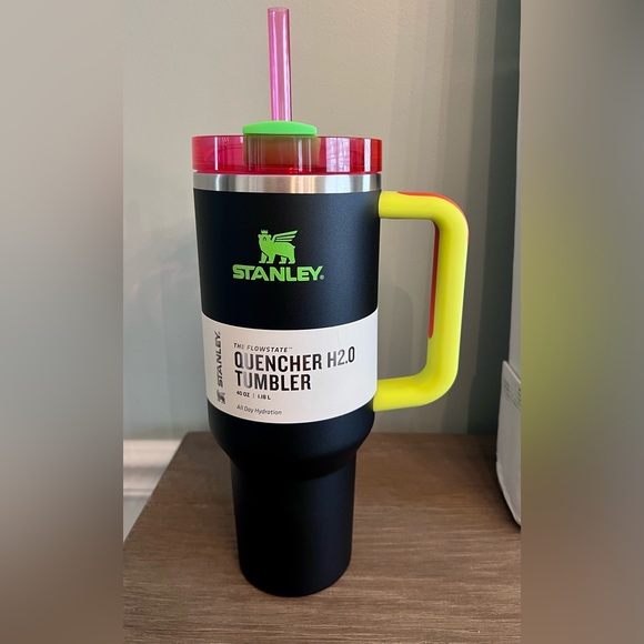 Stanley Other - Neon black Stanley tumbler 40oz NWT *ships same day!*